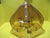 Retro 6 Pane Amber Glass Ceiling Light with 3 Light socket fitting with Brass Effect Trim   700H x 340W