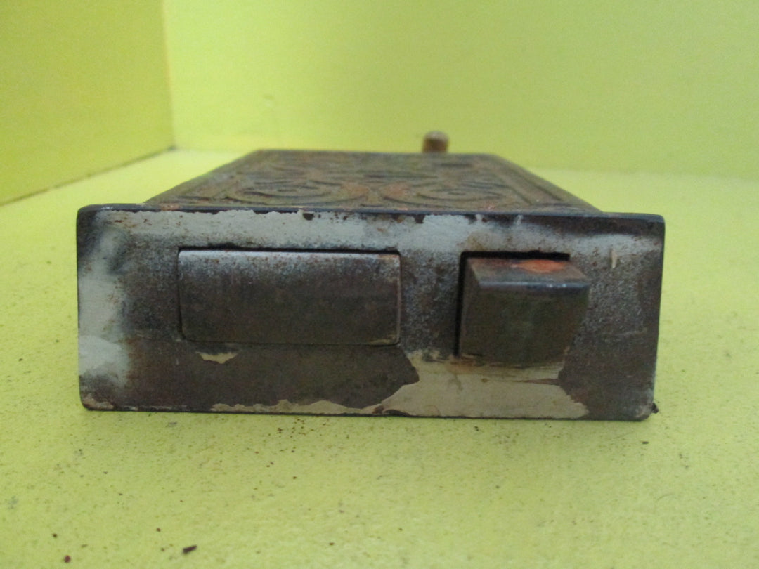 Sargent.Co Ornate Vintage Mortice Rim Lock with Thumb Pull. 145L x 95H x 22W