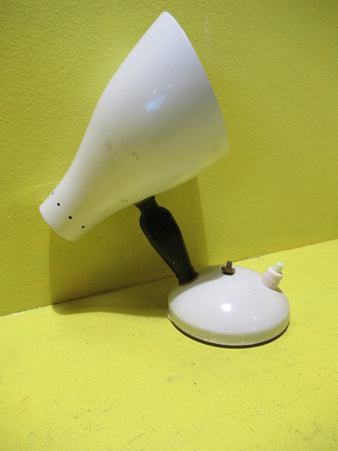 Retro Black & White Wall Mounted Spotlight  200H x 100W x 180D