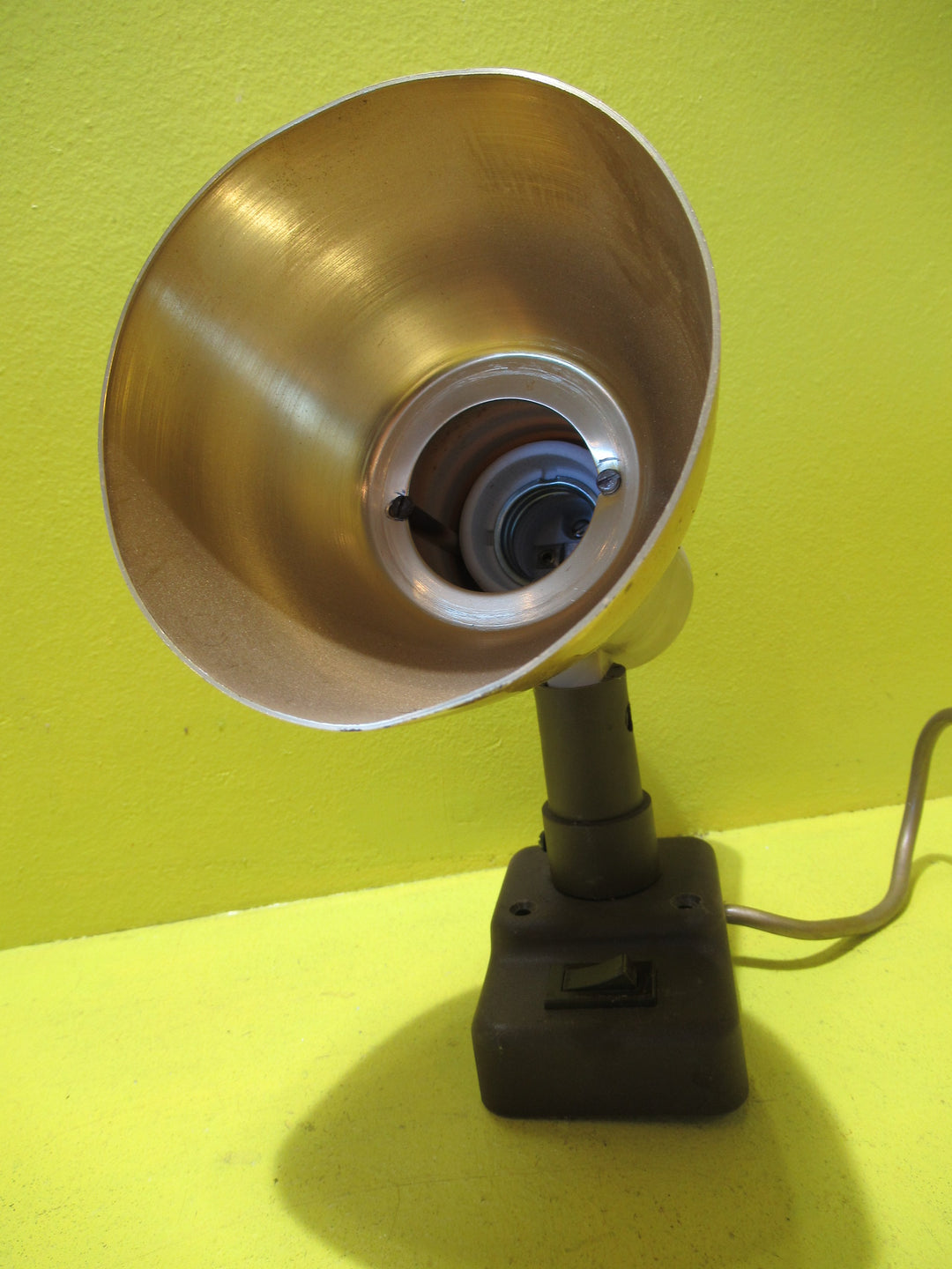 Retro Brown & Gold Wall Mount Spot Light   200H x 110W x 180D
