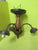 Rustic Wood & Antique Brass Effect 3 Light Ceiling Light 240H x 260D