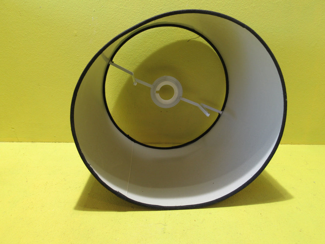 Modern Black Fabric Lamp Shade   200H x 275W