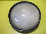 Black Industrial Domed Glass Outdoor Lights    260H x 260W x 120D