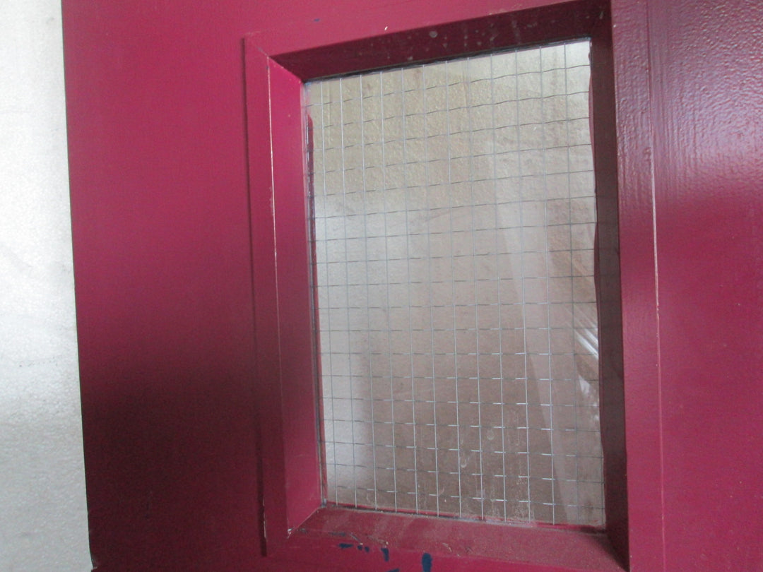 Purple Hollow Core Door with 1 Lite with Security Glass 1980H x 810W x 45D