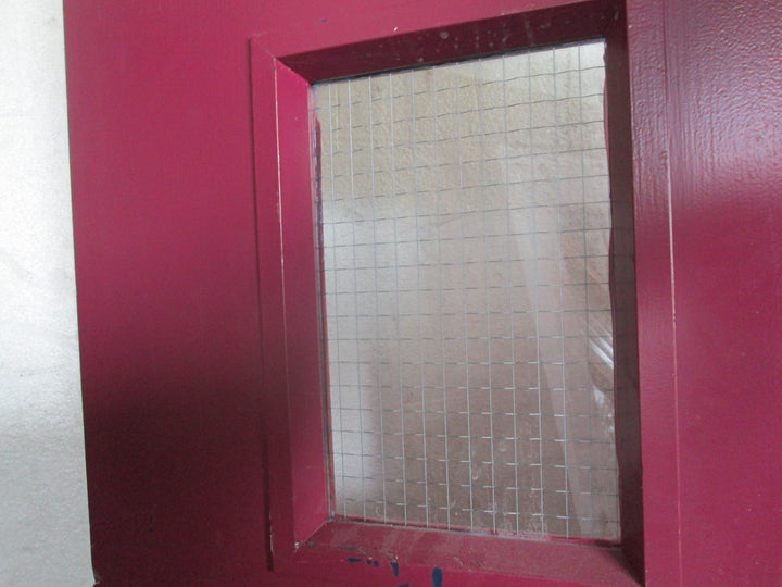 Purple Hollow Core Door with 1 Lite with Security Glass 1980H x 810W x 45D