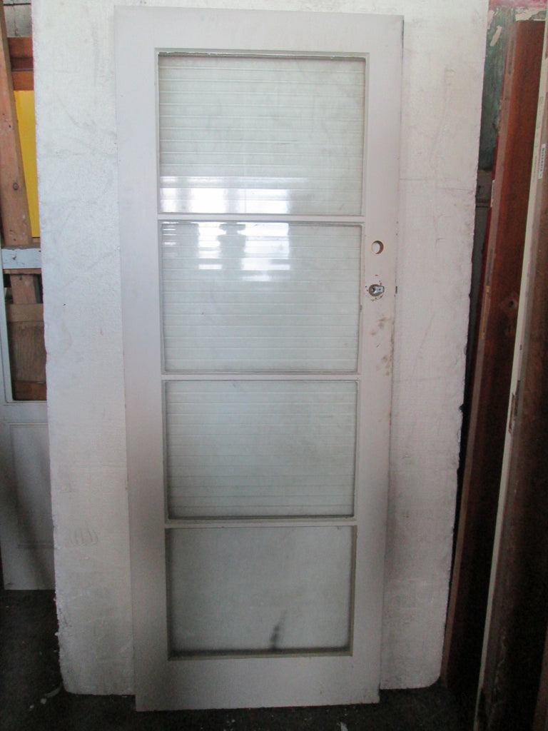 4 Lite Ribbon Glass Native Timber Door 1940H x 740W x 42D