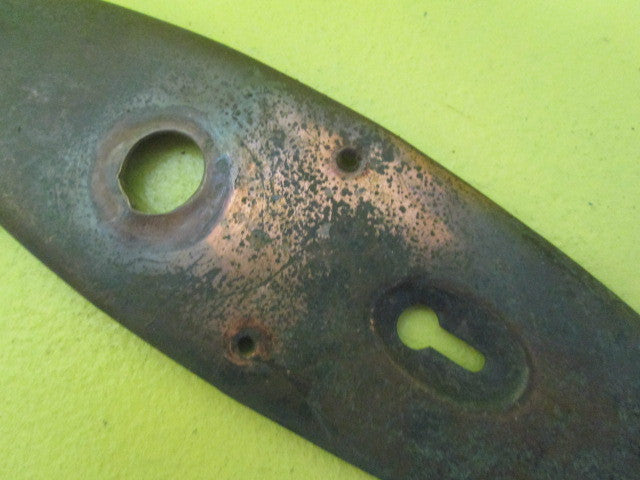 Oval Brass/Copper Door Plate