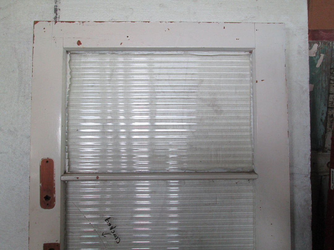 4 Lite Reed Glass Back Door 2040H x 860W x 45D