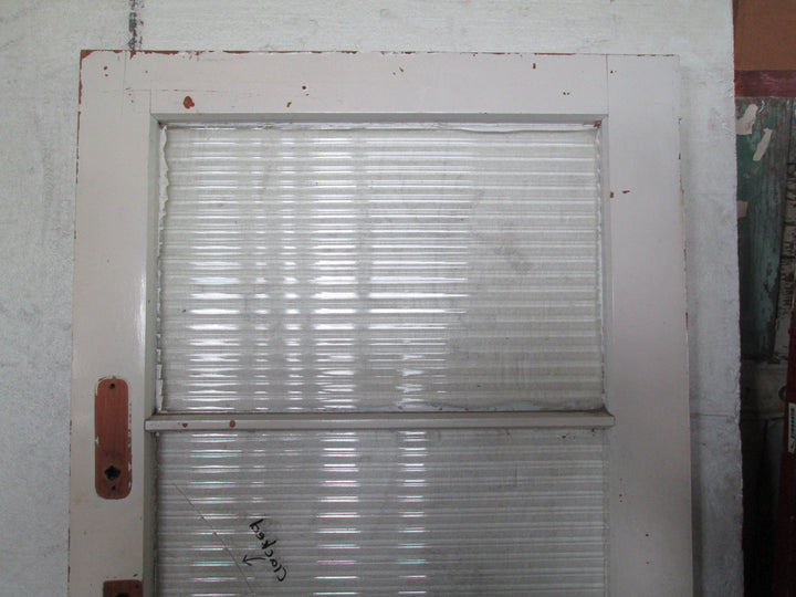 4 Lite Reed Glass Back Door 2040H x 860W x 45D