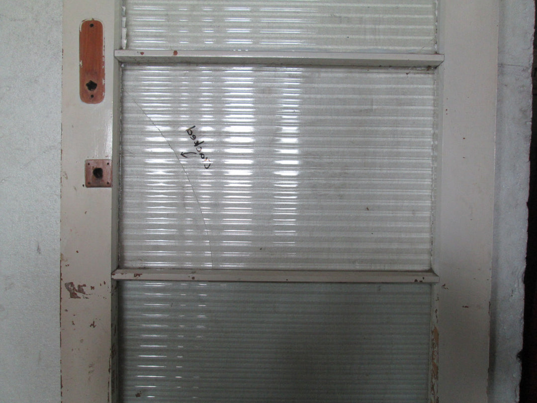 4 Lite Reed Glass Back Door 2040H x 860W x 45D