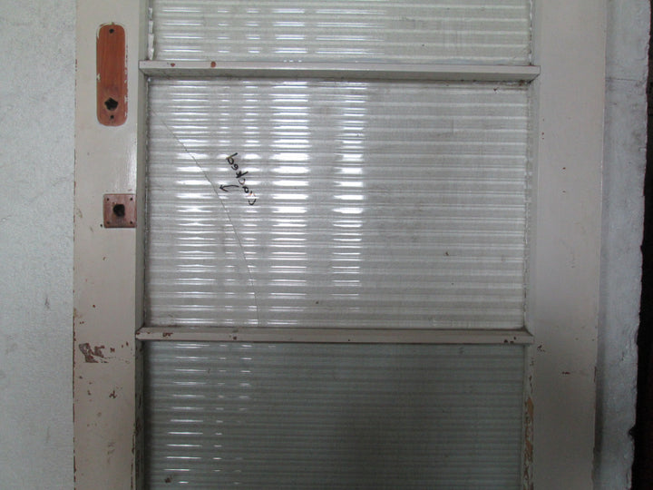 4 Lite Reed Glass Back Door 2040H x 860W x 45D
