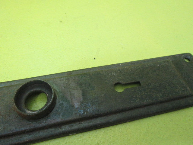 Antique Brass Art Deco Rectangle In Rectangle Door Plates(195L x 50W)