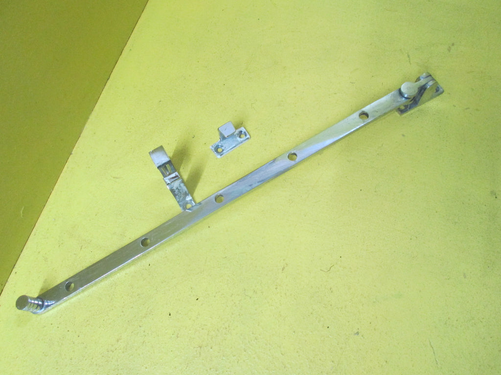 Chrome Rib End Casement Stay  360L x 12W
