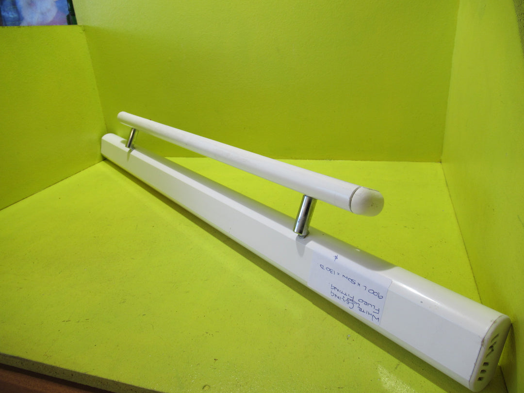White Ceiling Fluro Light & Fitting  900L x 50W x 130D
