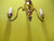 Vintage Pendant ceiling Brass & Marble Light   570H x 350Dia   Rose 95Dia