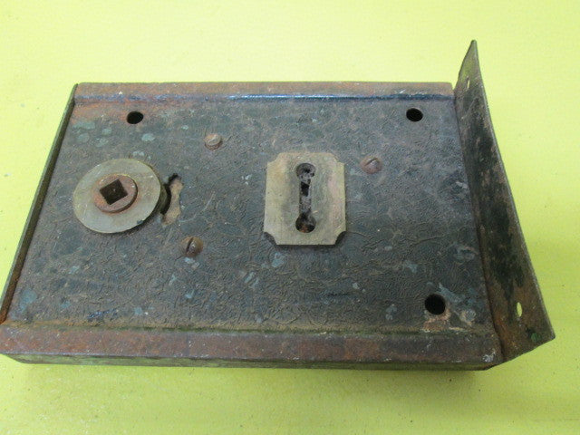 J L & Co Improved Double Handed Vintage Rim Lock.