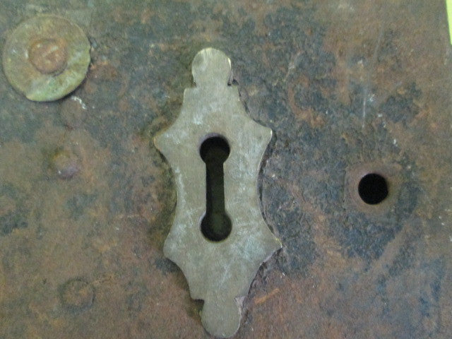 Victorian Rim Lock with Ornate Key hole surround