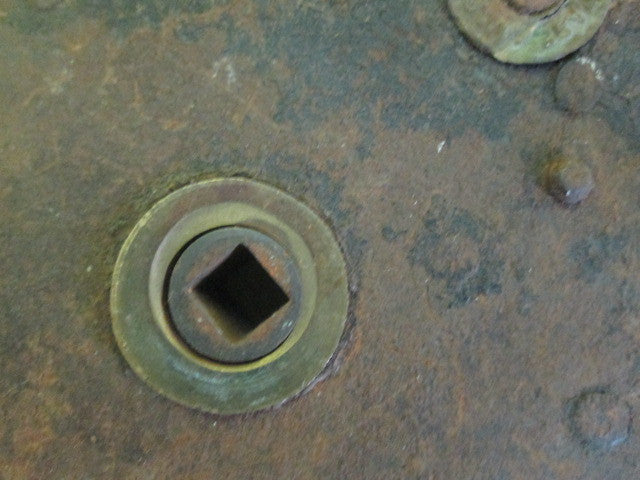 Victorian Rim Lock with Ornate Key hole surround