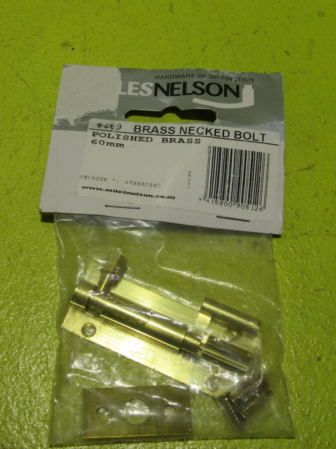 Solid Polished Brass Slide Bolt   60/125/180L x 25/37/35W x 20/10D