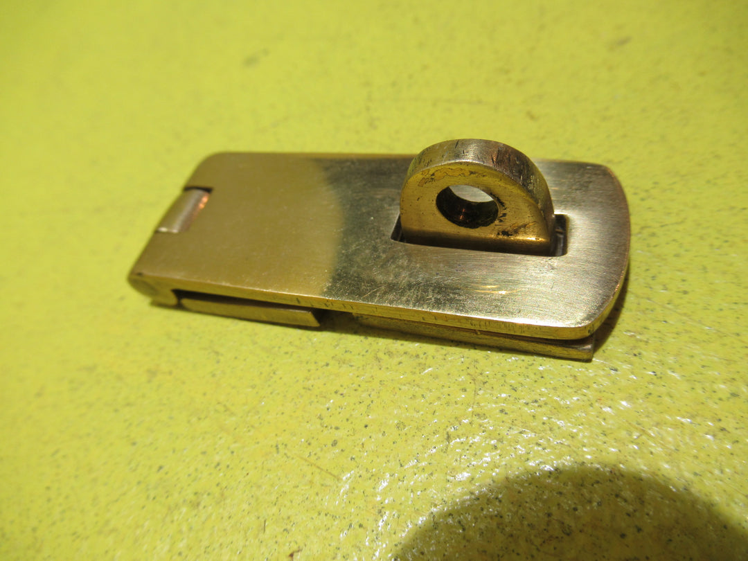 Vintage Brass Safety Hasp & Staple   80L x 25W