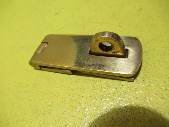 Vintage Brass Safety Hasp & Staple   80L x 25W