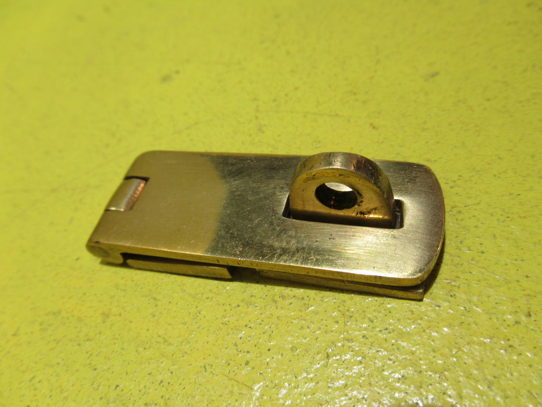 Vintage Brass Safety Hasp & Staple   80L x 25W