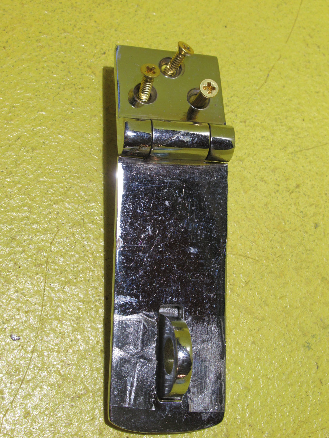 Vintage Brass Safety Hasp & Staple   80L x 25W