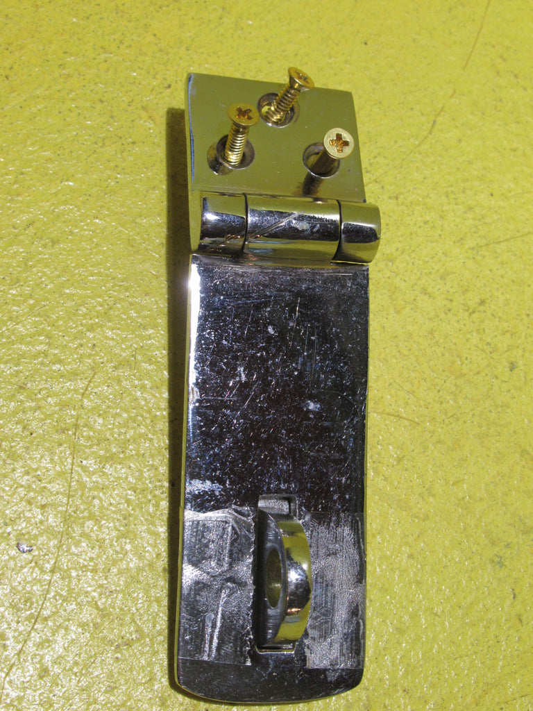 Vintage Brass Safety Hasp & Staple   80L x 25W