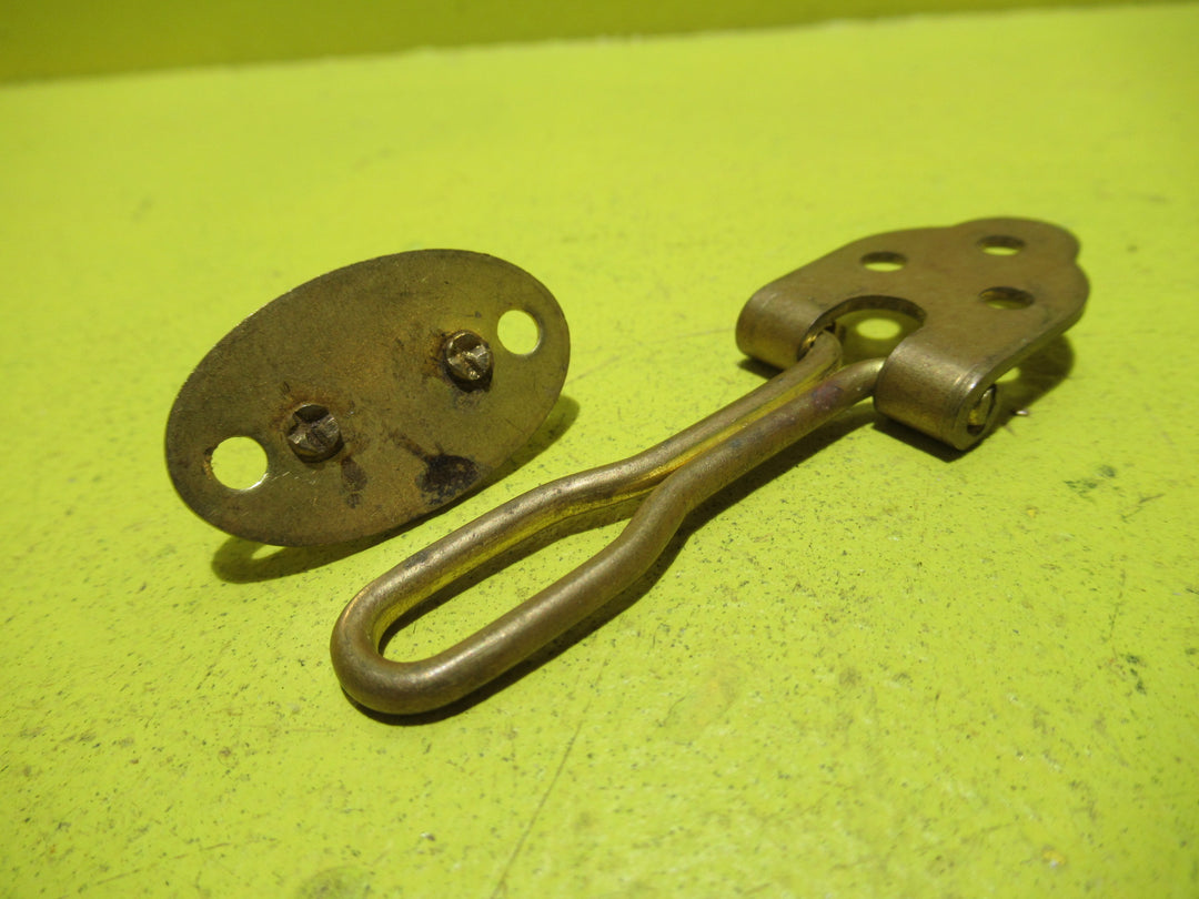 Vintage Brass Safety Hasp & Staple   80L x 25W