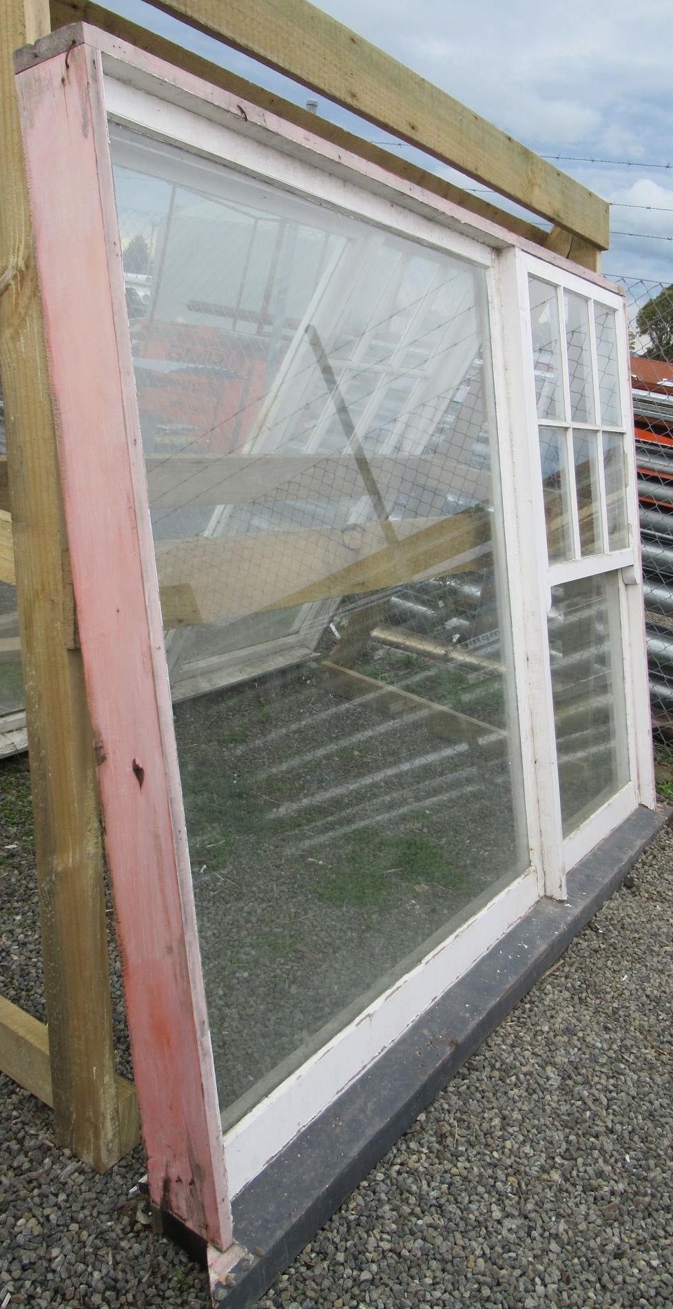 Picture Window with Double Hung 6 Lite Colonial Sash Window  1840H x 2540W x 140D