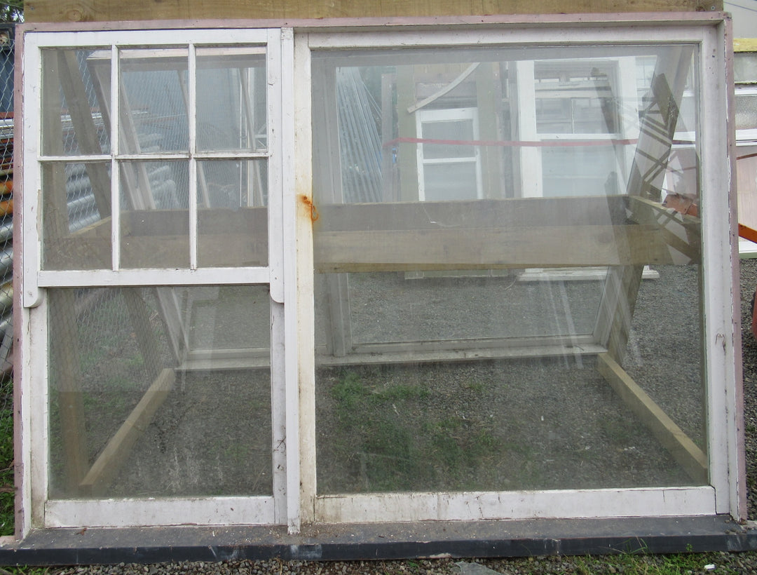 Picture Window with Double Hung 6 Lite Colonial Sash Window  1840H x 2540W x 140D