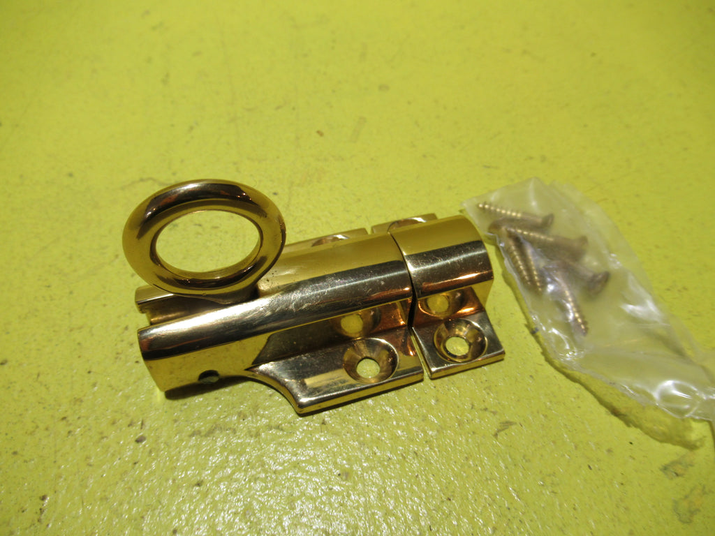 Brass Ring Pull Fastener   70L x 40W