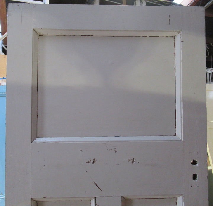 Transitional (Villa) Craftsman Door with 3 Panels & Molding   2020H x 810W x 45D