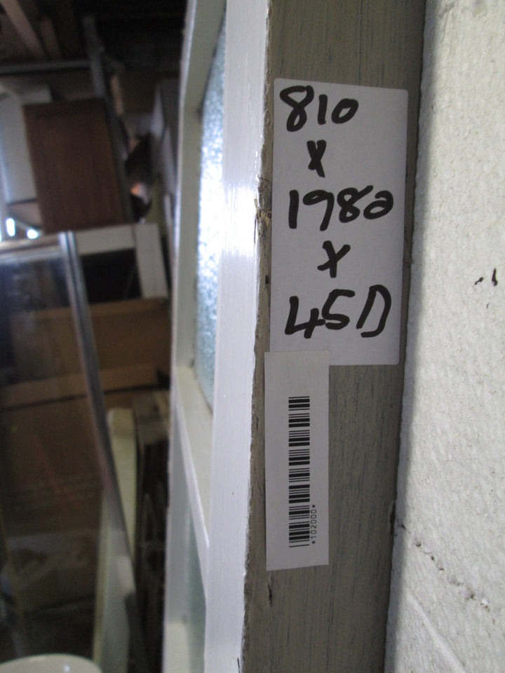 4 Lite Door with Cathedral Glass 1980H x 810W x 45D
