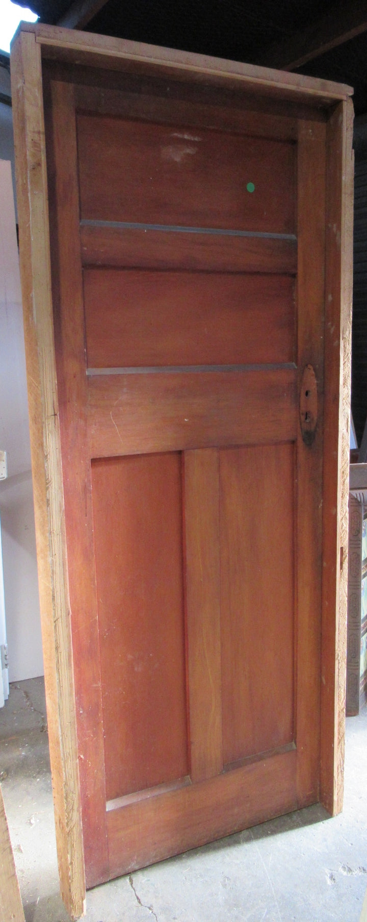 Art Deco 4 Panel Timber Door with Frame (CT)   Door - 2030H x 810W  Frame 2080H x 870W x 110D
