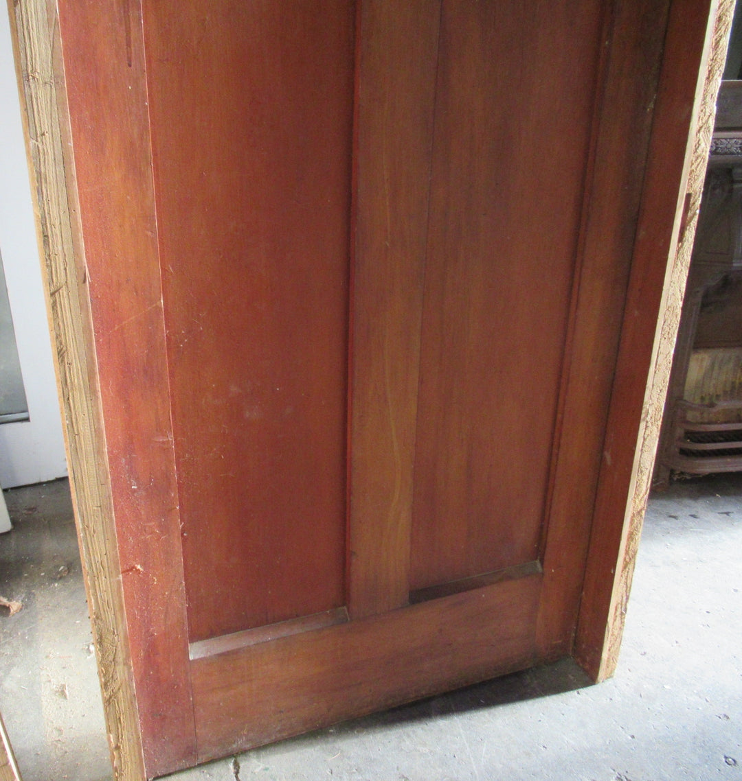 Art Deco 4 Panel Timber Door with Frame (CT)   Door - 2030H x 810W  Frame 2080H x 870W x 110D