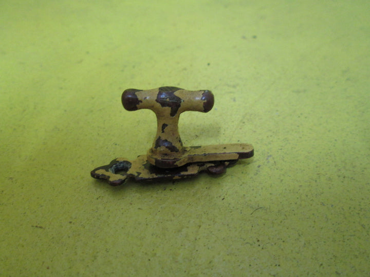 Copper Ornate Tiny Thumb Turn - No Fastener Knob 12L x 54W x 23H/Plate 40L x 10W/Lever 28L
