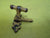 Copper Ornate Tiny Thumb Turn - No Fastener Knob 12L x 54W x 23H/Plate 40L x 10W/Lever 28L