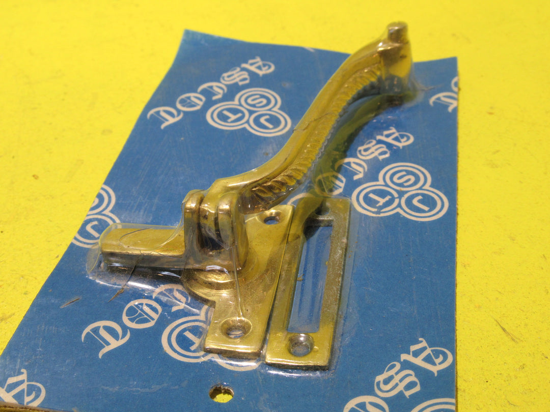 Polished Brass Short Lever Casement Fastener   120L x 70W
