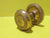 Small Brass Knob with Twisted Rope Design   40H x 40W x 35D