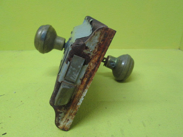 Vintage Rim Lock with 110 Axial & Brass Knob Handle