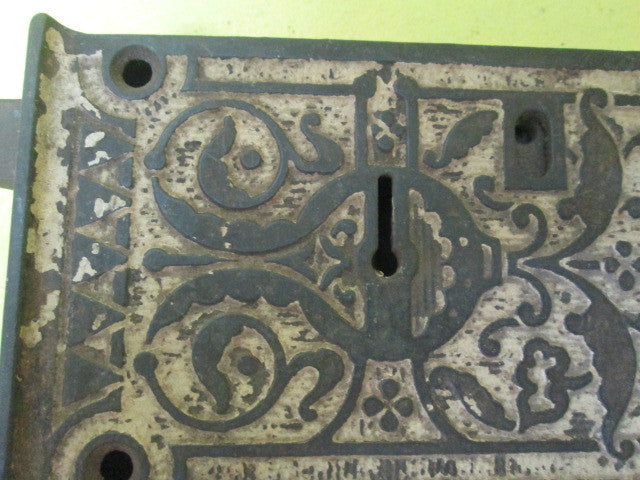 Ornate Victorian Rim Lock 145L x 90W x 30D