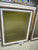 1 Lite Opening Brown/White Aluminum Window with Amber Cross Pattern Glass 1000H x 800W x 170D