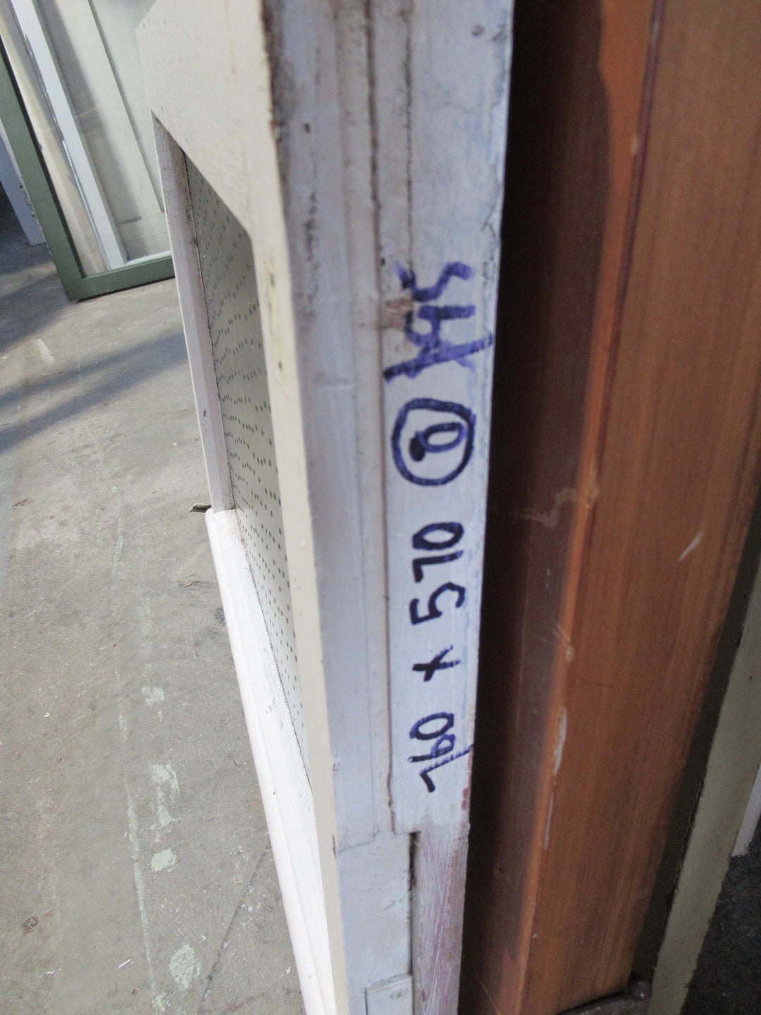 Middle Fanlite Sash with Antique Star Glass 570H x 760W