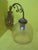 Rustic Brass Effect Wall Light with pattern Light shade. 260H x 260D x 180W
