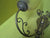 Rustic Brass Effect Wall Light with pattern Light shade. 260H x 260D x 180W