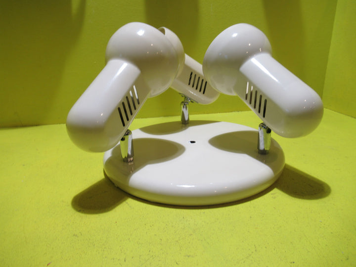 Round Almond Ivory 3 Light Ceiling Light   255 Dia