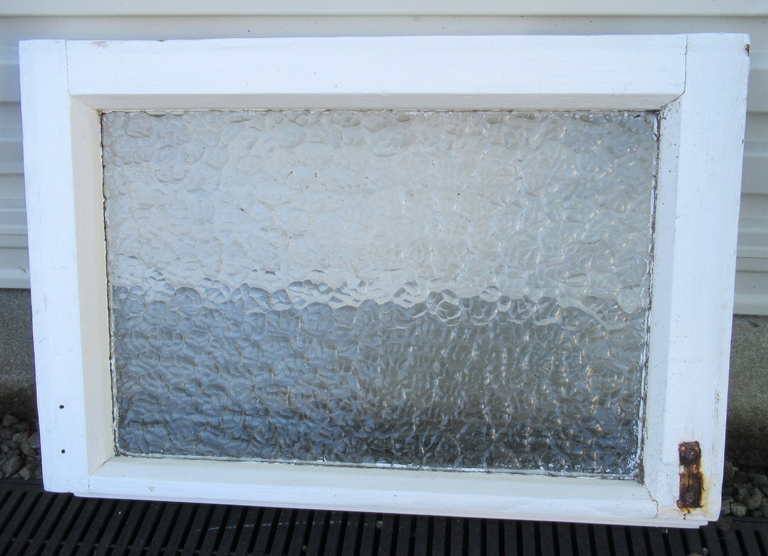 Vintage Artic Glass Fanlite Sash   550W x 390H