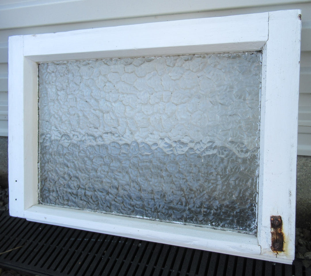 Vintage Artic Glass Fanlite Sash   550W x 390H