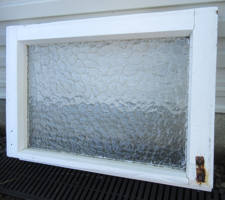 Vintage Artic Glass Fanlite Sash   550W x 390H